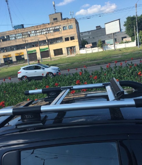 Рейлинги на Toyota Hilux Tamsan алюминий фото
