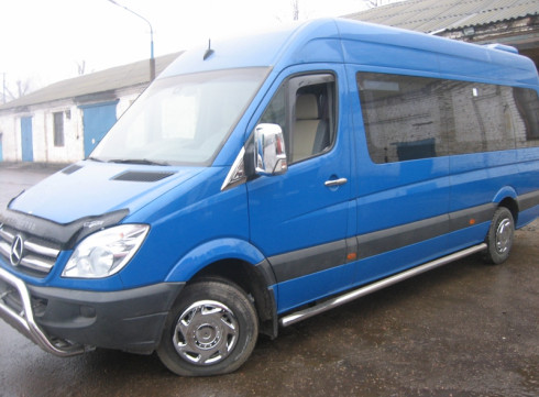 Подножки для MERCEDES-BENZ SPRINTER W906 06-18 порог трубой от Tamsan фото