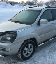 Защита переднего бампера для KIA Sportege 04-10 труба двойная от Tamsan фото