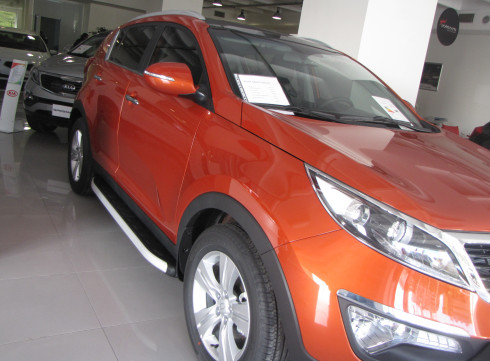 Подножки для KIA Sportege 10-15 Елегант от Tamsan фото