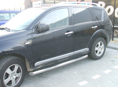 Подножки для Mitsubishi Outlander XL 06-10 порог трубой от Tamsan фото