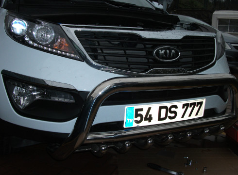 Кенгурятник для KIA Sportege 10-15 от Tamsan фото