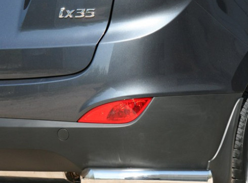 Защита заднего бампера для Hyundai IX-35 10+ Уголки одинарные Tamsan фото