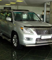 Защита переднего бампера для LEXUS GX 08+ труба одинарная от Tamsan фото