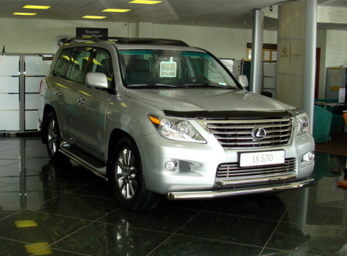 Защита переднего бампера для LEXUS GX 08+ труба одинарная от Tamsan фото
