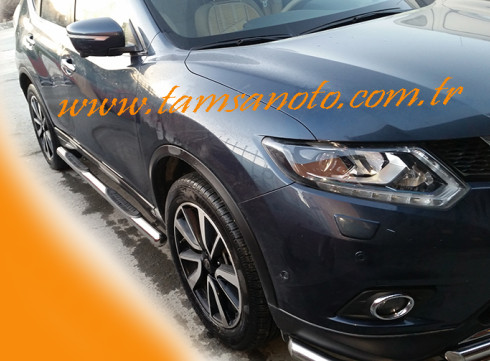 Подножки для Nissan X-Trail 2014-2021 порог трубой от Tamsan фото