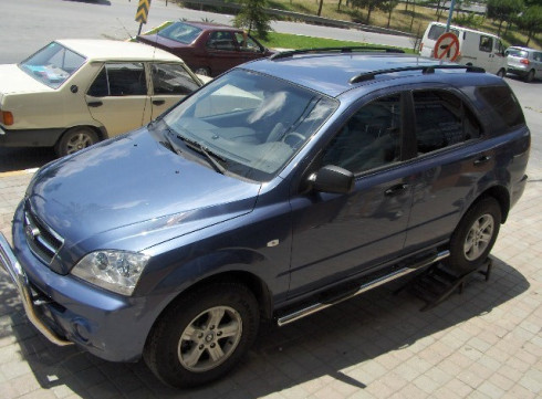 Подножки для KIA Sorento 02-09 порог труба от Tamsan фото