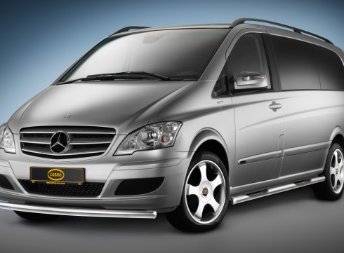 Защита переднего бампера для Mercedes-Benz Vito 10-15 труба одинарная от Tamsan фото