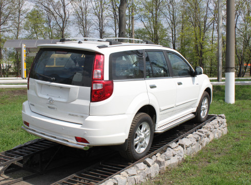 Защита заднего бампера для Great Wall Hover H3 труба одинарная фото