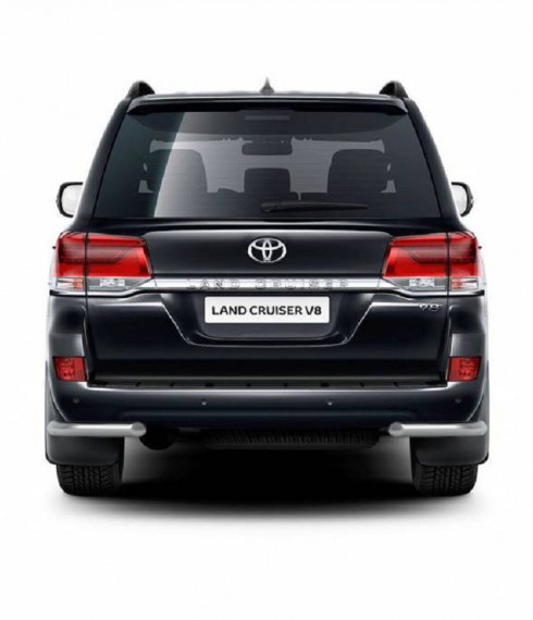Уголки одинарные на Toyota Land Cruiser 200 (LC 200) нерж. фото