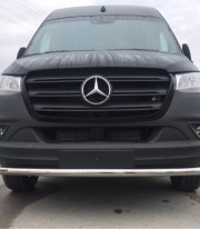Защита переднего бампера для MERCEDES-BENZ SPRINTER 19+ труба одинарная фото
