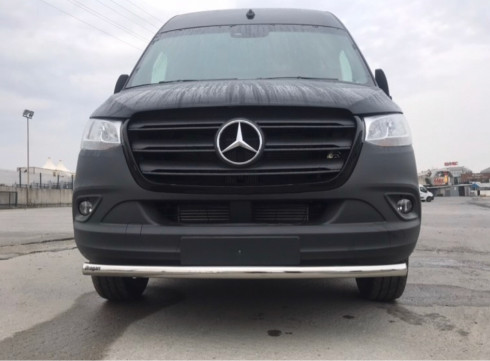 Защита переднего бампера для MERCEDES-BENZ SPRINTER 19+ труба одинарная фото