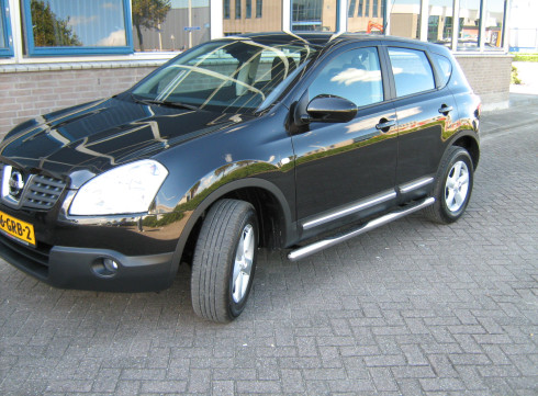 Подножки для Nissan Qashqai 2006-2014 порог трубой от Tamsan фото