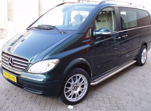 Подножки для Mercedes-Benz Vito 03-10 порог листом от Tamsan фото