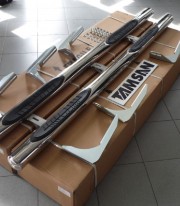 Пороги труба с проступью на Subaru Forester фото