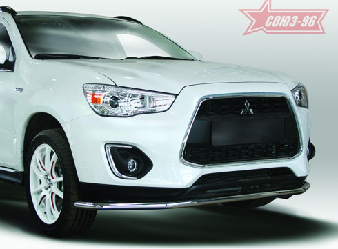 Защита переднего бампера для Mitsubishi ASX 14+ труба одинарная фото