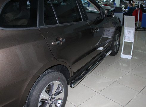 Подножки для KIA Sorento 10-14 порог трубой от Tamsan фото