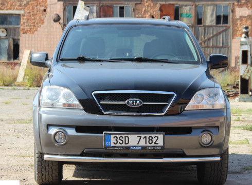 Защита переднего бампера для KIA Sorento 02-09 труба одинарная от Tamsan фото