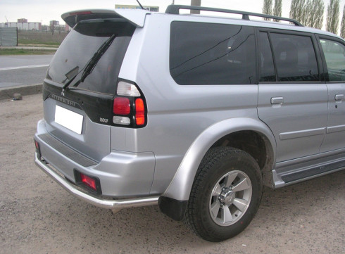 Защита заднего бампера для Mitsubishi Pajero Sport 98-08 труба одинарная от Tamsan фото