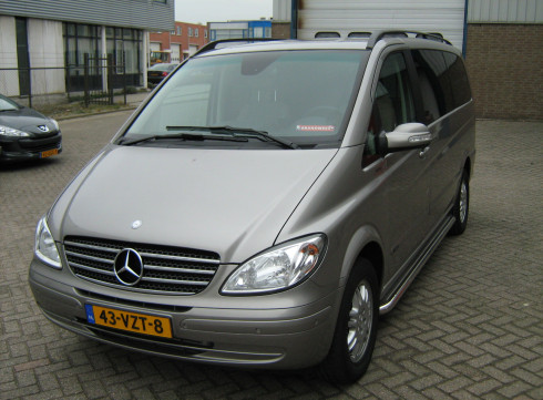 Подножки для Mercedes-Benz Vito 03-10 порог листом от Tamsan фото