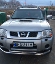 Защита переднего бампера для Nissan NP300 2007-2015 труба двойная от Tamsan фото
