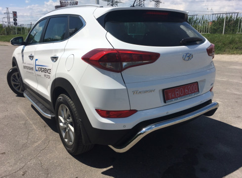 Защита заднего бампера для Hyundai Tucson 15-21 ML от Tamsan фото