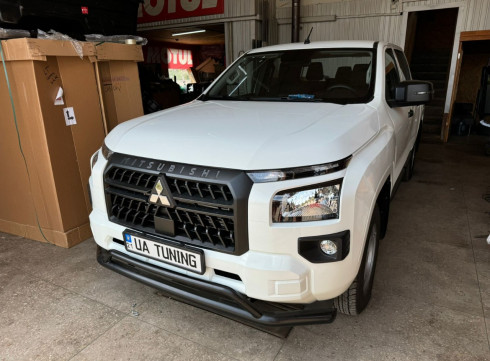 Защита переднего бампера для Mitsubishi L200 2024+ "Спорт Ориджинал" узкий фото
