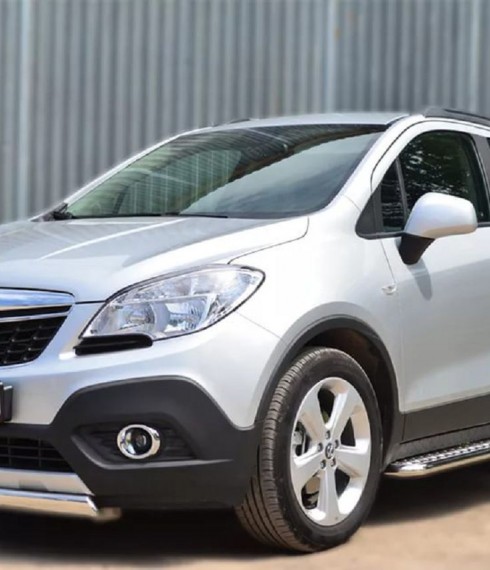 Пороги с листом (площадка) на Opel Mokka UATUNING фото