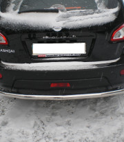 Защита заднего бампера для Nissan Qashqai 2006-2014 труба одинарная от Tamsan фото