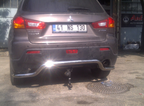 Защита заднего бампера для Mitsubishi ASX 10-13 Чайка от Tamsan фото