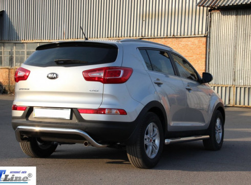 Защита заднего бампера для KIA Sportege 10-15 &ldquo;ML&rdquo; от Tamsan фото