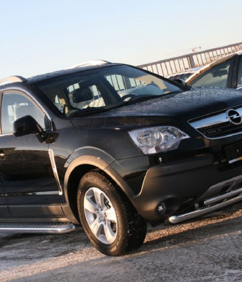 Пороги с листом (площадка) на Opel Antara UATUNING фото