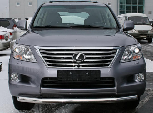 Защита переднего бампера для LEXUS GX 08+ труба одинарная от Tamsan фото