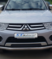 Защита переднего бампера для Mitsubishi Pajero Sport 2008-2016 труба одинарная от Tamsan фото