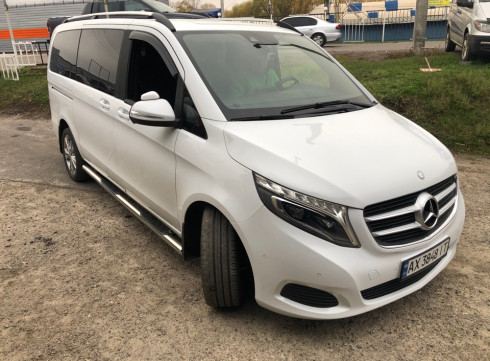 Подножки для MERCEDES-BENZ VITO 14+ порог трубой от Tamsan фото