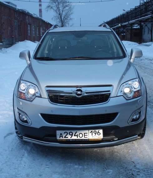 Труба одинарная на Opel Antara фото