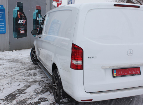 Подножки для MERCEDES-BENZ VITO 14+ порог листом от Tamsan фото