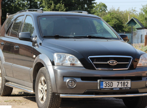 Защита переднего бампера для KIA Sorento 02-09 труба одинарная от Tamsan фото