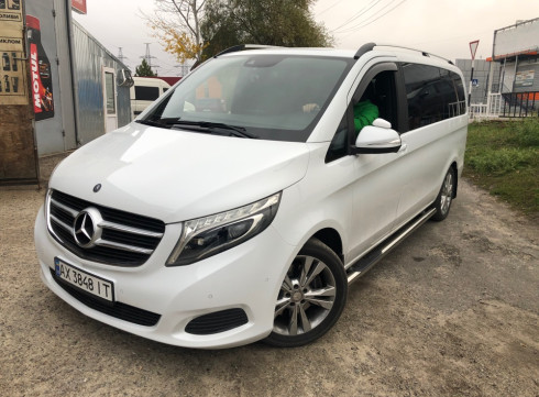 Подножки для MERCEDES-BENZ VITO 14+ порог трубой от Tamsan фото