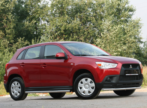 Защита переднего бампера для Mitsubishi ASX 10-13 труба одинарная от Tamsan фото