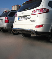 Защита заднего бампера для Hyundai Santa-Fe 06-12 ML от Tamsan фото