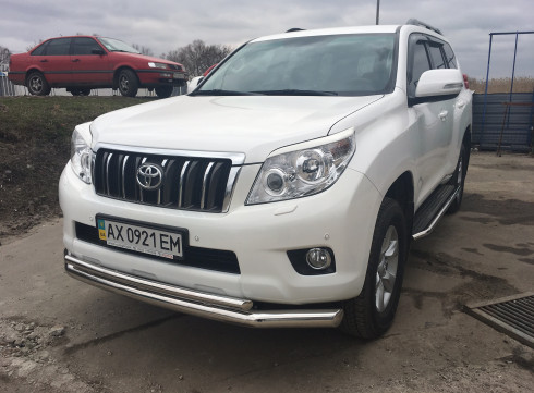Защита переднего бампера для LEXUS GX 09+ труба двойная от Tamsan фото