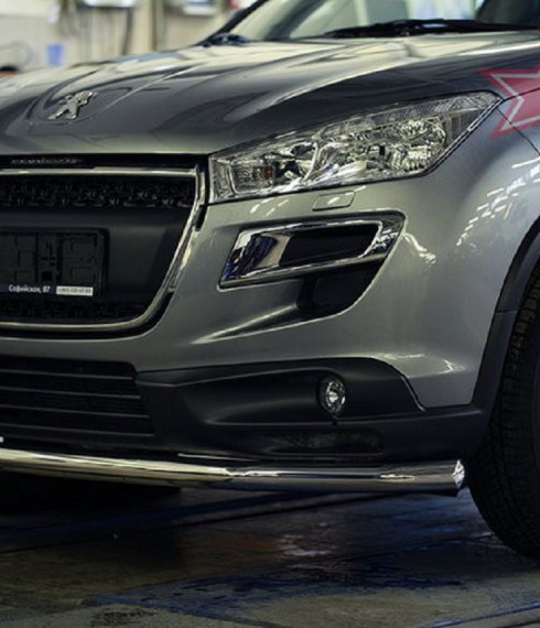 Труба одинарная на Peugeot 4008 фото