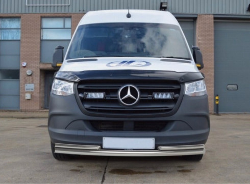 Защита переднего бампера для MERCEDES-BENZ SPRINTER 19+ труба двойная фото