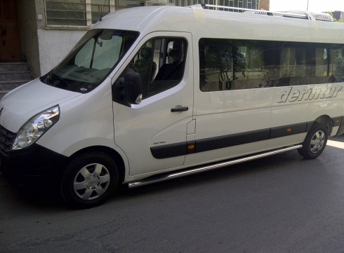 Подножки для Nissan Interstar 10+ порог трубой от Tamsan фото
