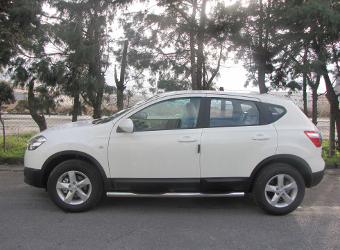 Подножки для Nissan Qashqai+2 2008-2014 порог трубой от Tamsan фото