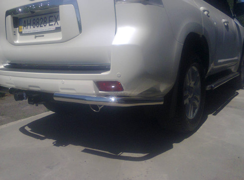 Защита заднего бампера для LEXUS GX 09+ Уголки одинарные от Tamsan фото