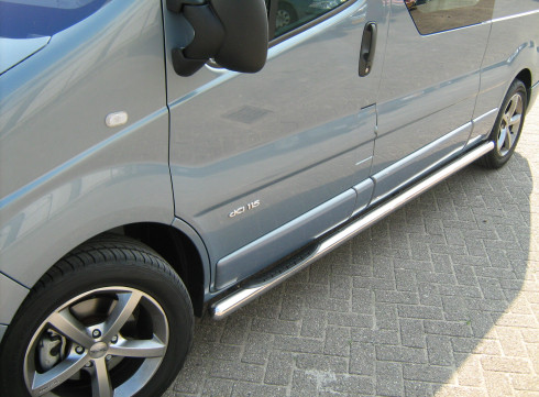 Подножки для Nissan Primastar 2002-2015 порог трубой от Tamsan фото
