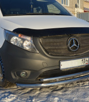 Защита переднего бампера для MERCEDES-BENZ VITO 14+ труба двойная от Tamsan фото