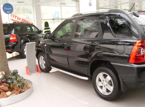 Подножки для KIA Sportege 04-10 Елегант от Tamsan фото